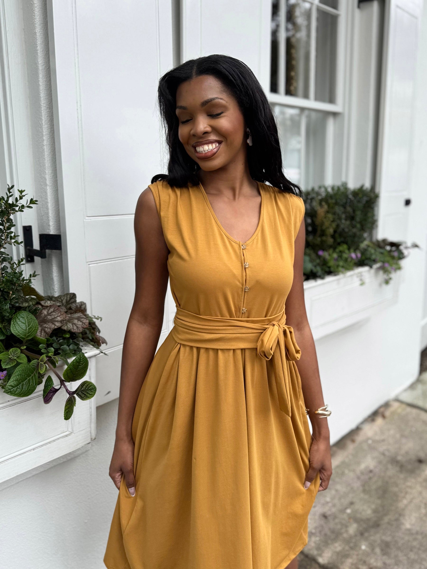 SERAPHINA dress in Light Amber – Elegantees