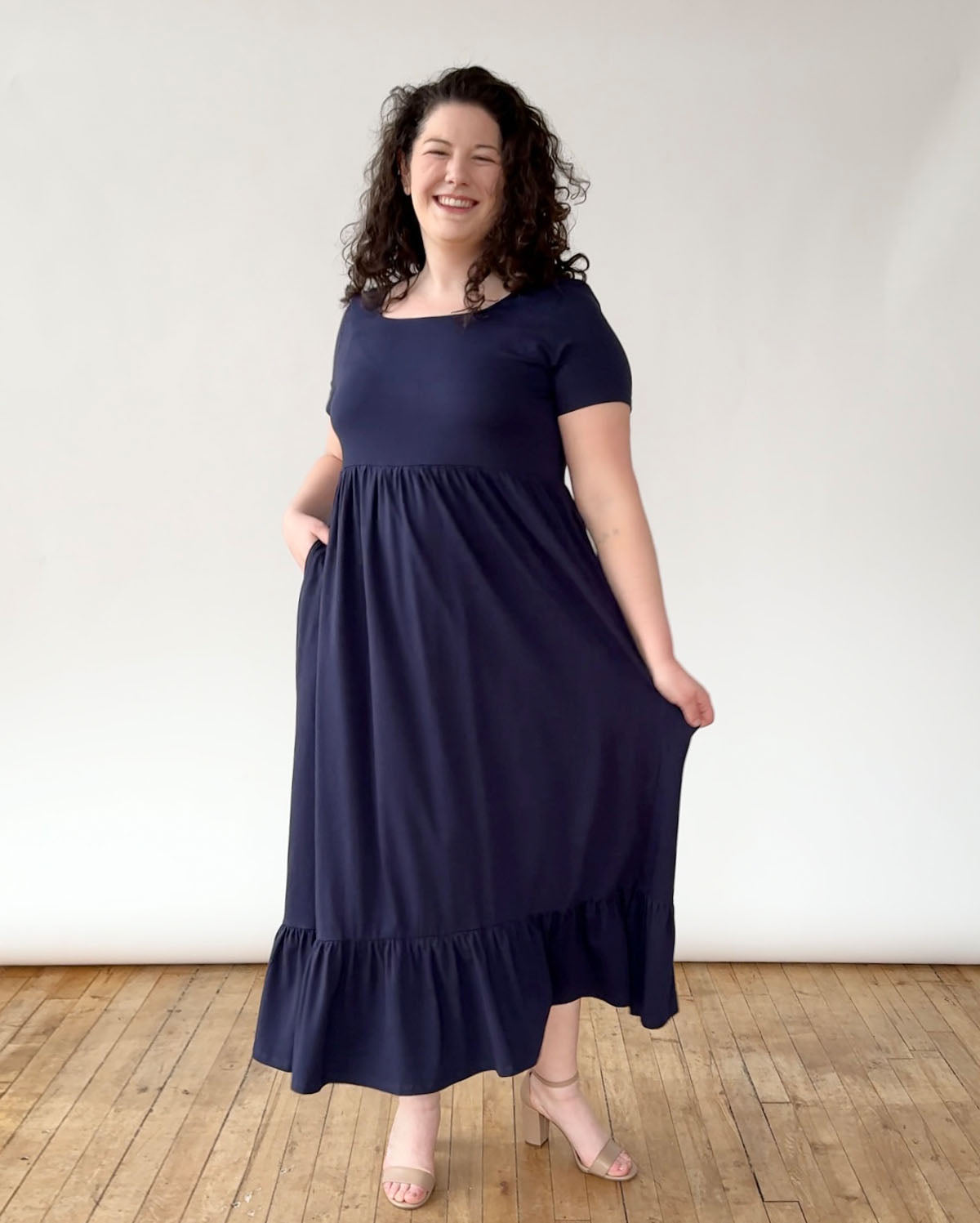 HAVEN maxi dress in Navy