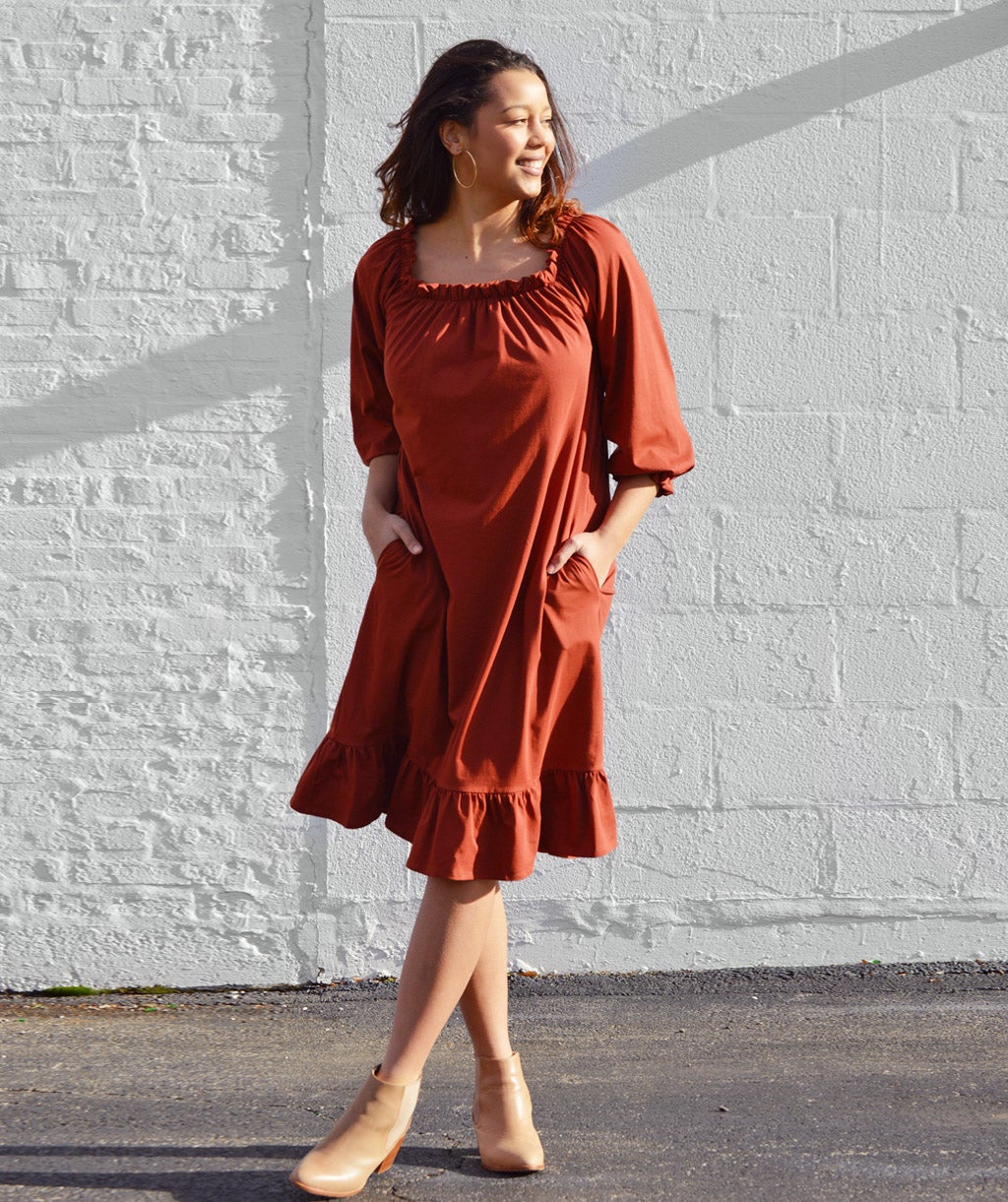 open lace back dress A-Line Modest Henna Night Dress main image 1