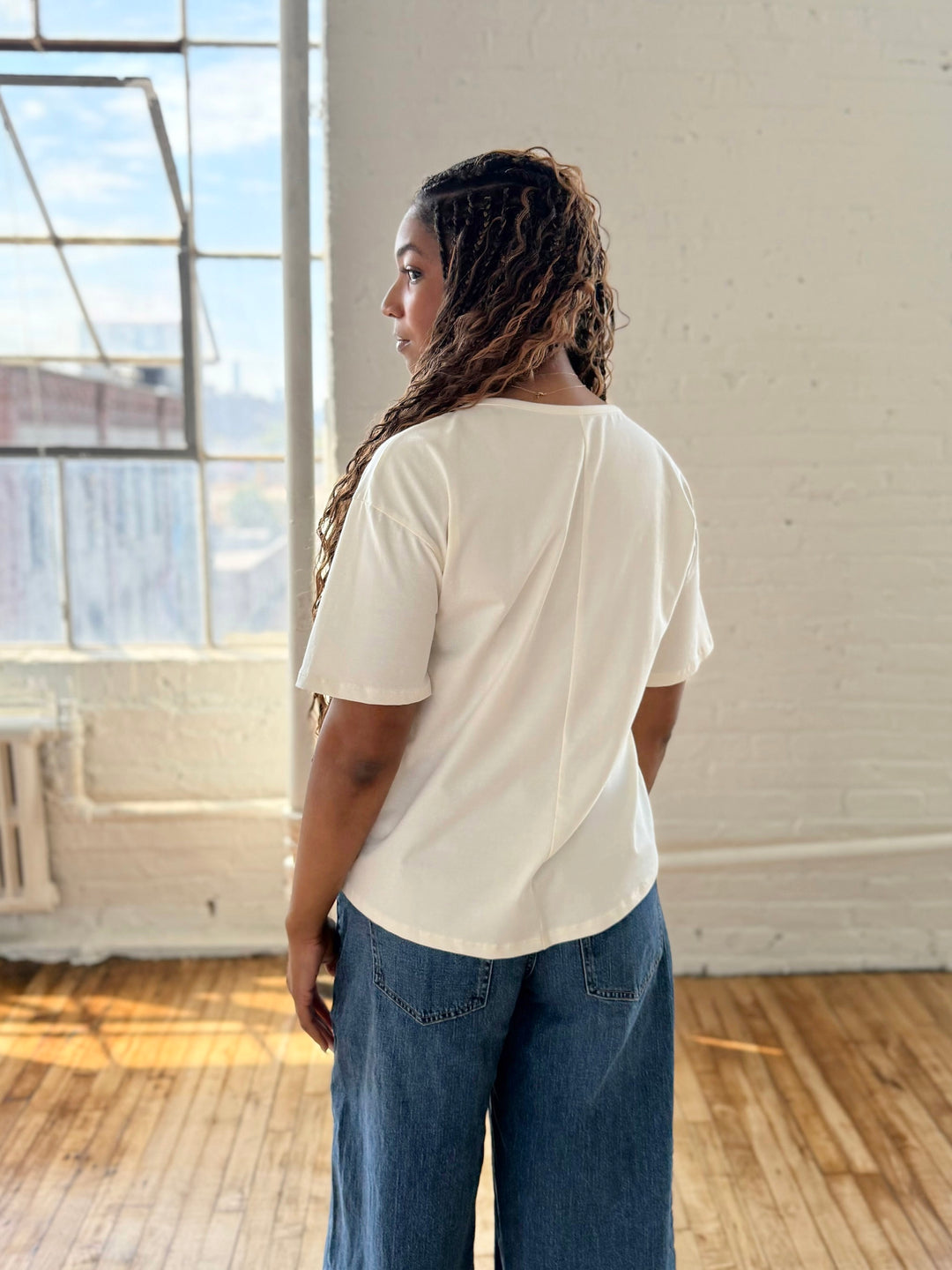 KIM tee in Light Ivory