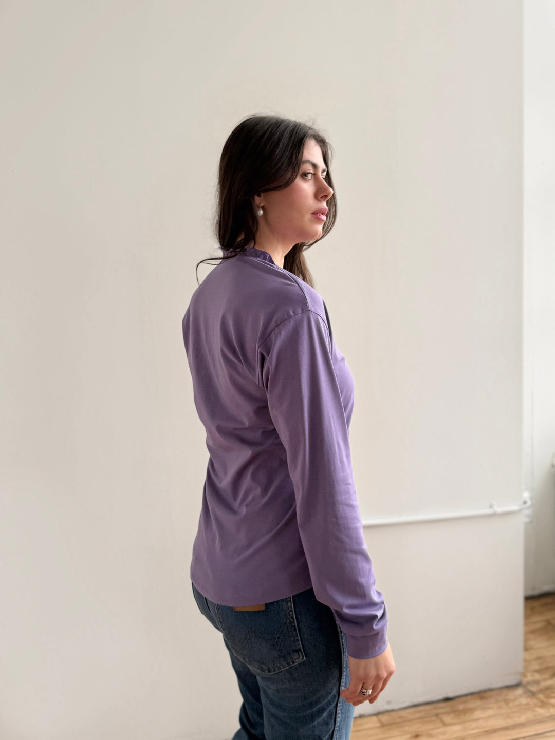 PIETRA jersey top in Purple Haze