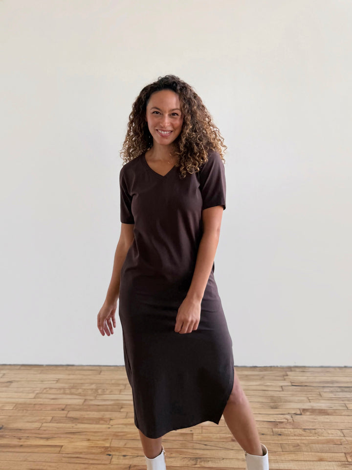PALOMA dress in Ebony Brown