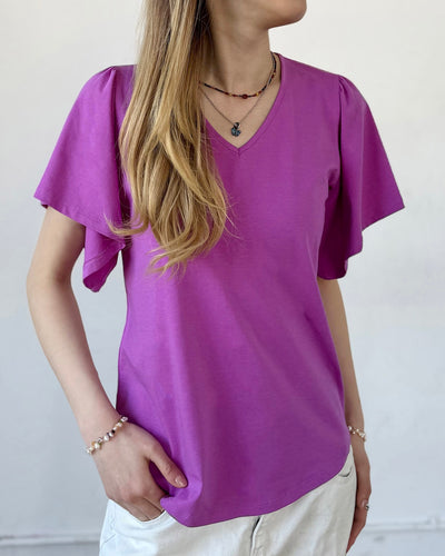 ELLIOT tee in Magenta Bloom