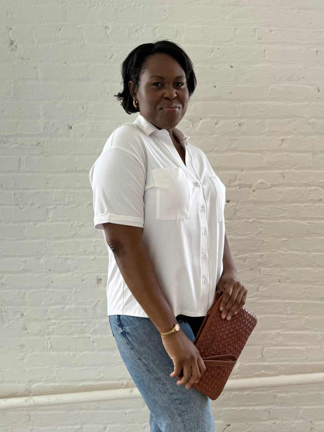 BEVERLY top in White