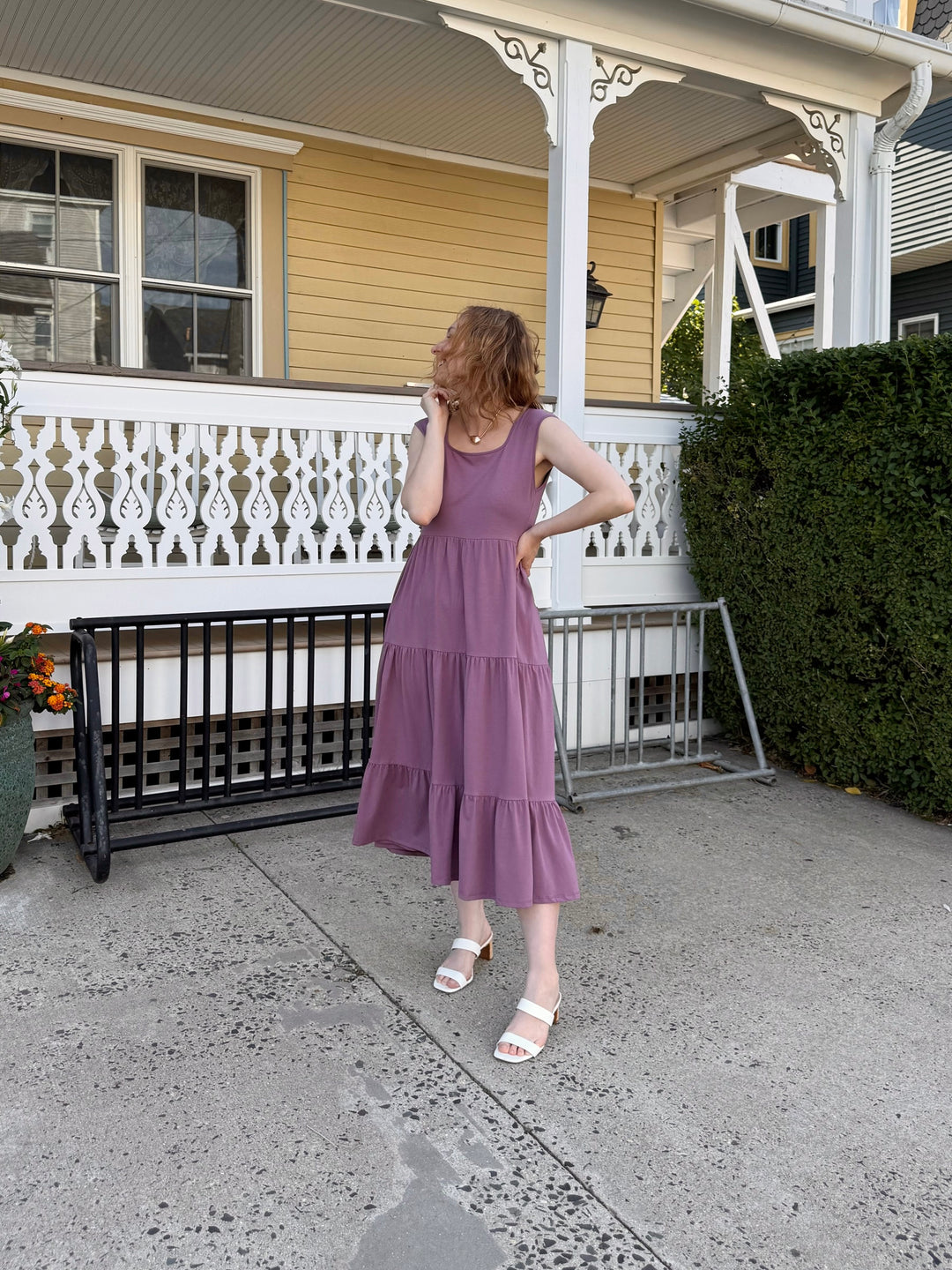 DARCY dress in Dusty Orchid