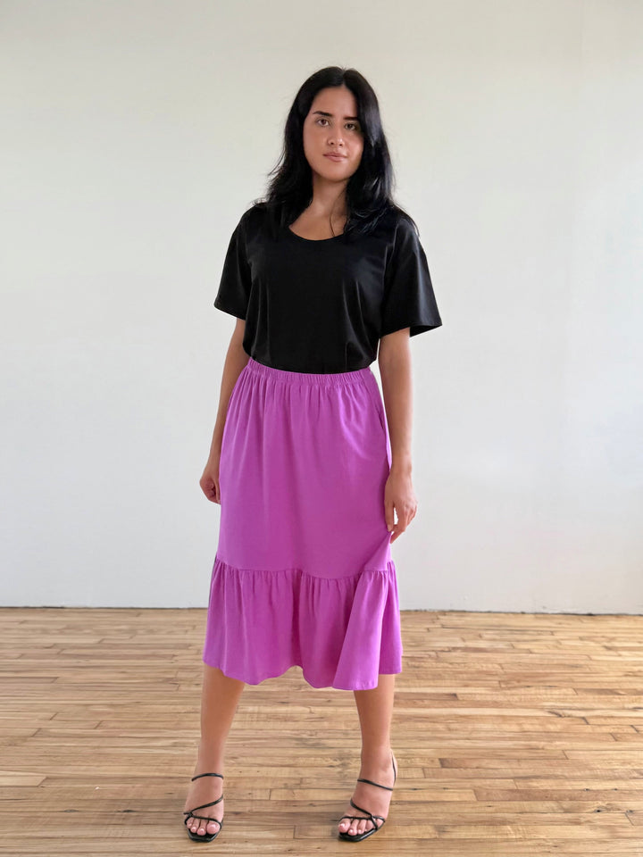 EMILE skirt in Magenta Bloom