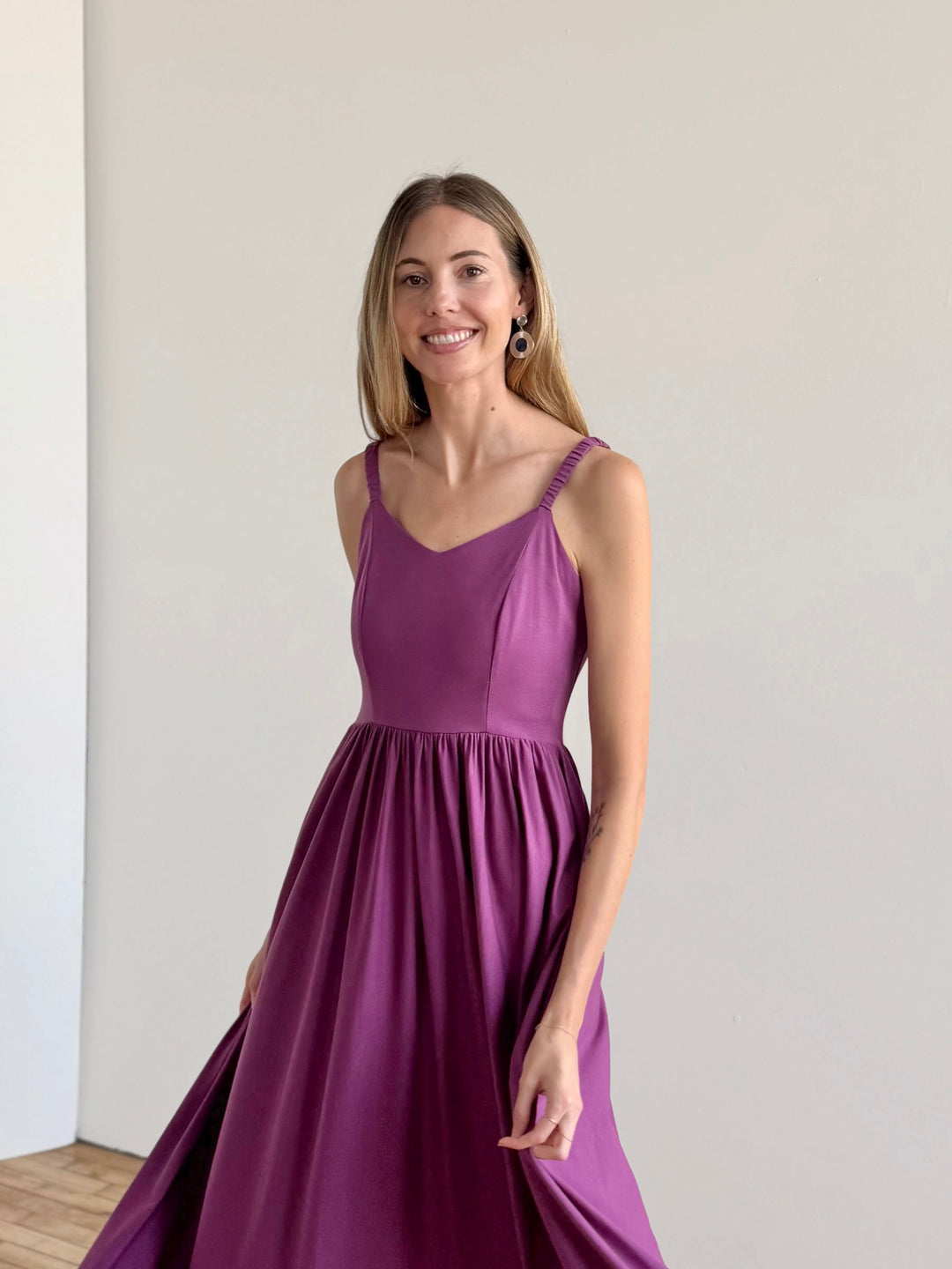 LYDIA dress in Deep Lilac