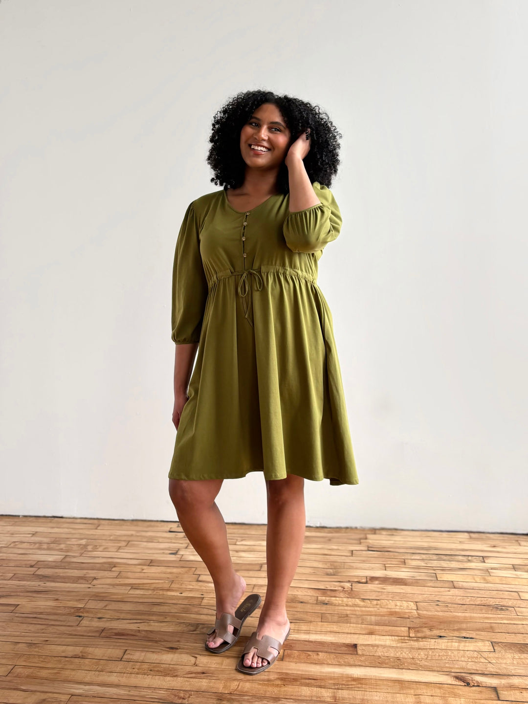 CALLIOPE dress in Olive Branch