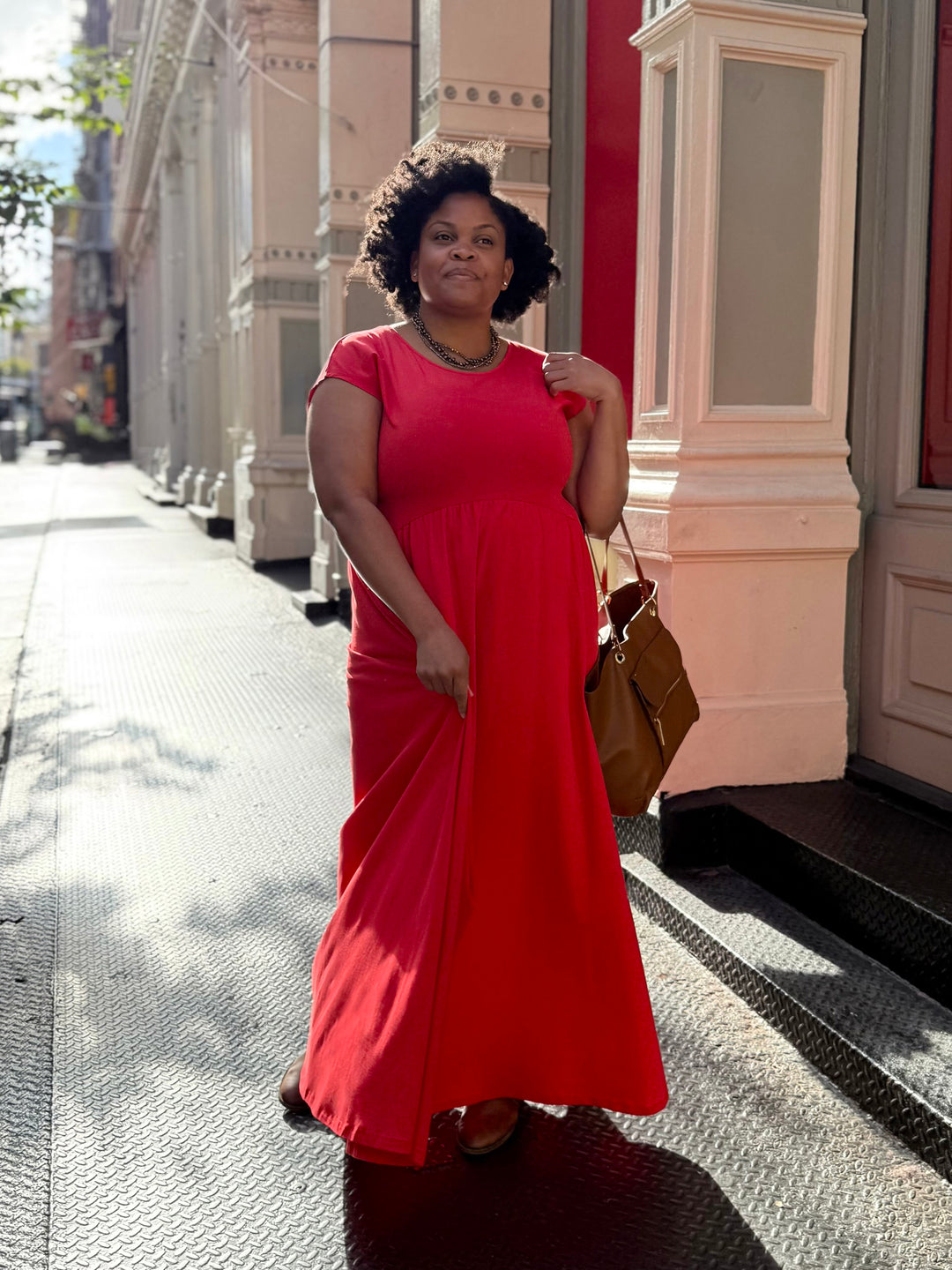 DEBORAH dress in Bright Ruby