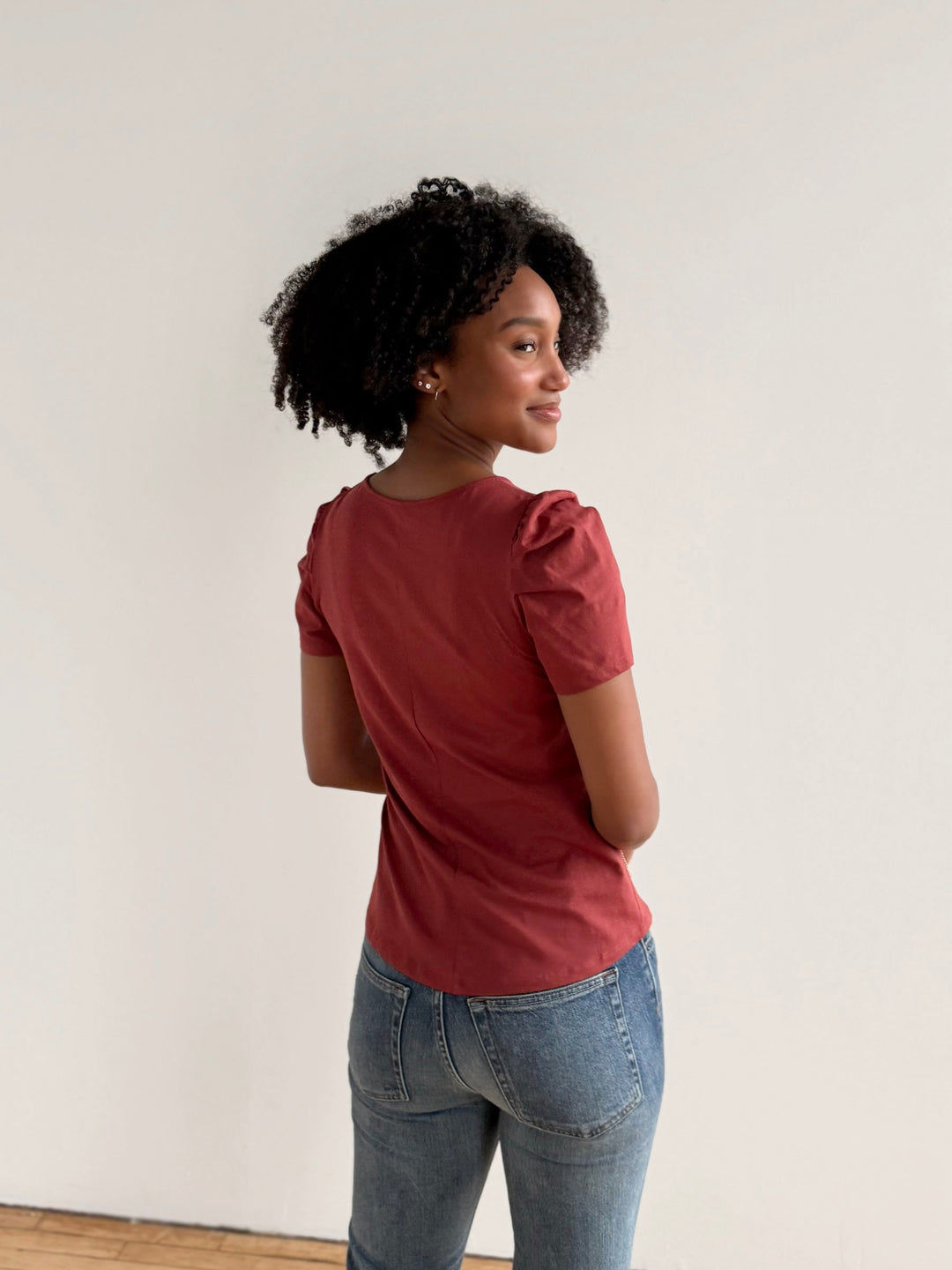 NOLITA tee in Earthy Red
