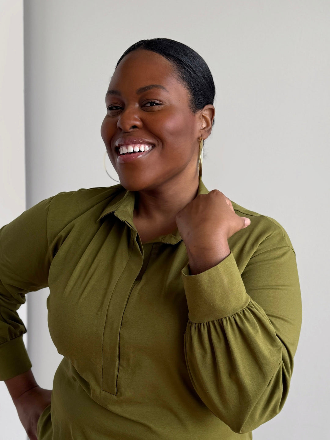 KAILYN jersey top in Olive Branch