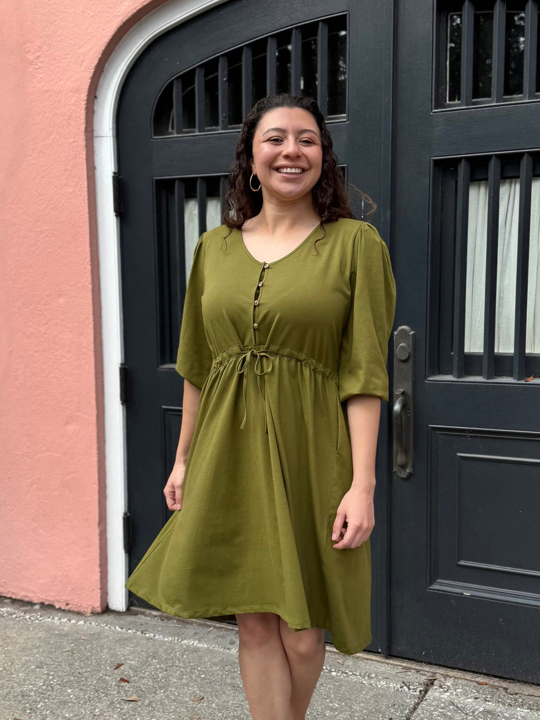 CALLIOPE dress in Olive Branch