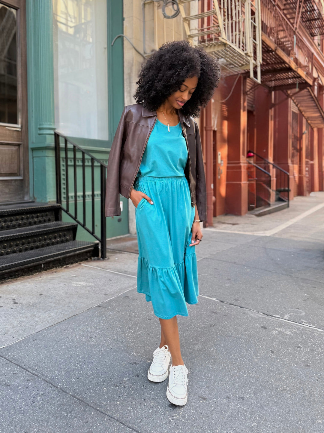 EMILE skirt in Marine Teal