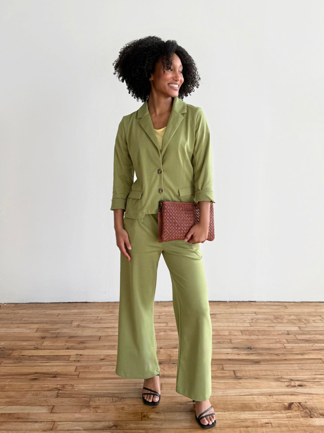 OCTAVIA blazer in Grass Green