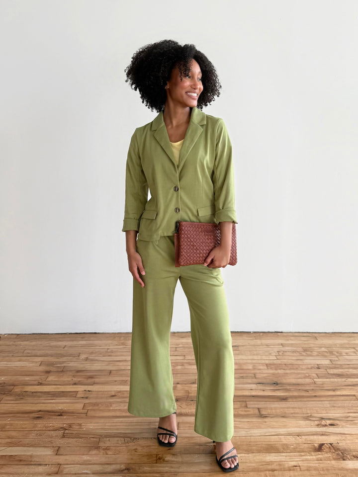 OCTAVIA blazer in Grass Green