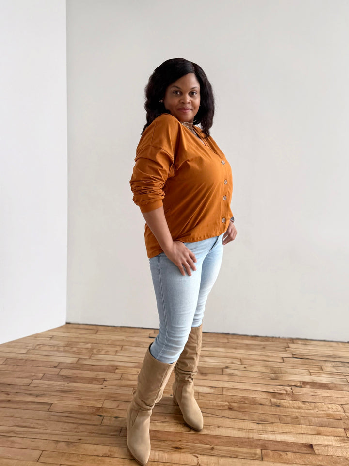 MALLEY cardigan in Spiced Cider