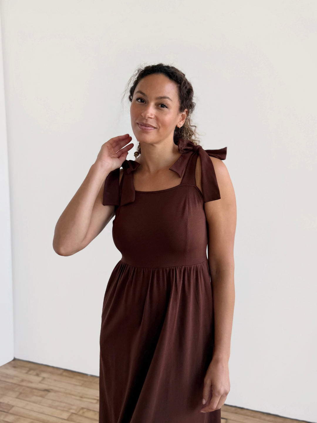 VERONA dress in Burnt Cedar