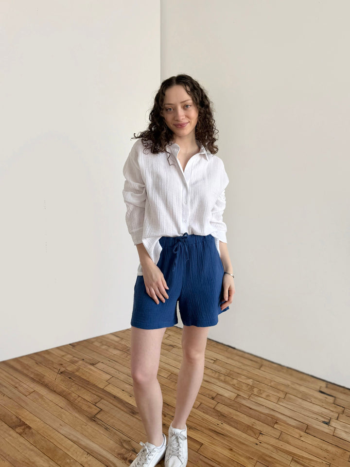 PRADO gauze top in White