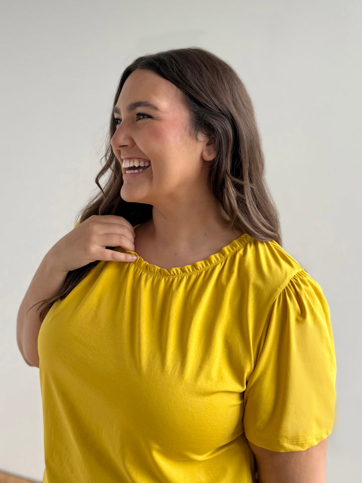 LARA tee in Sunflower