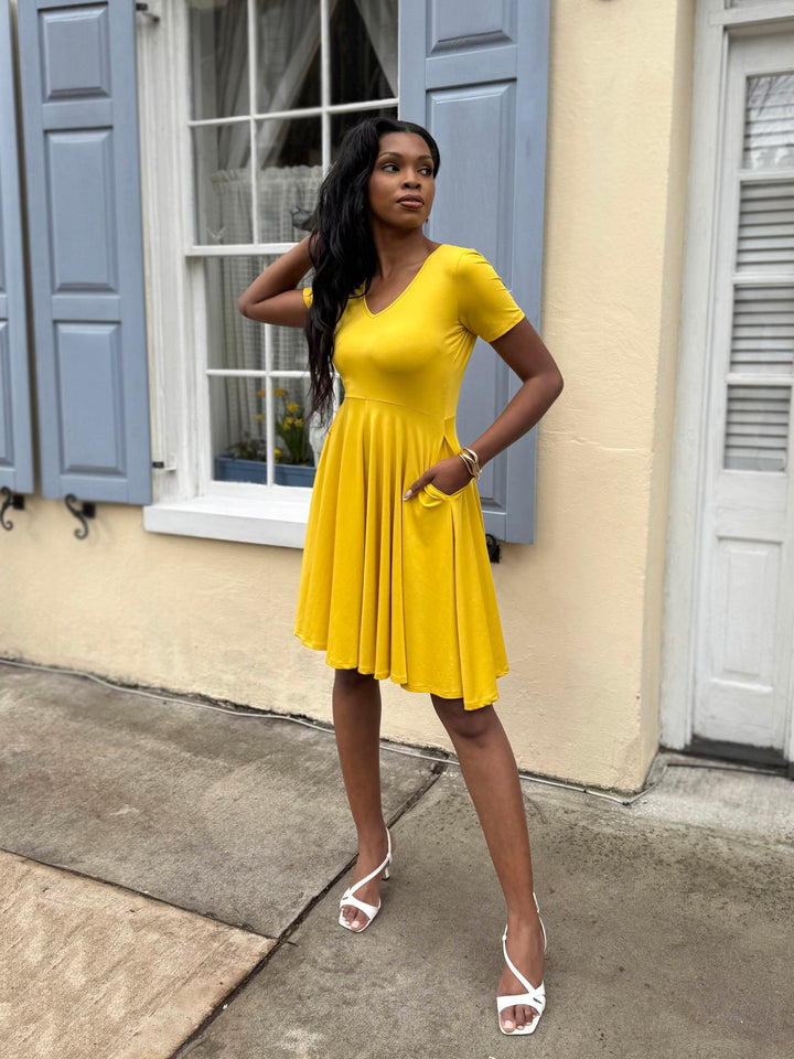 ADINA dress in Sunflower