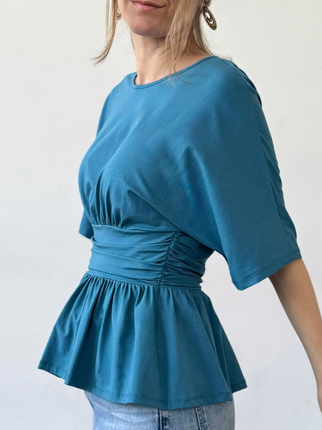 LANDREE top in Peacock Blue