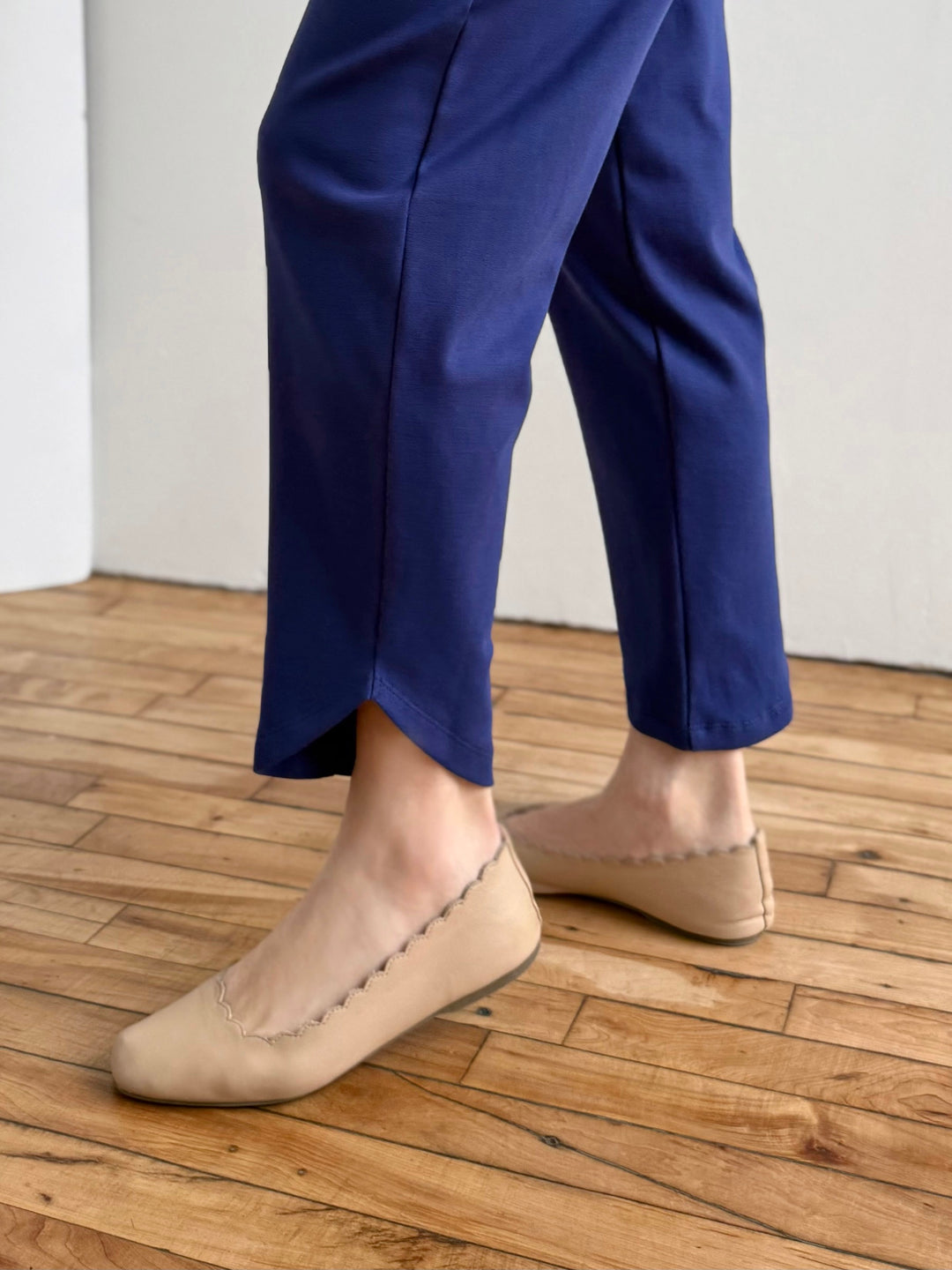 SOPHIA tulip hem pants in Bright Navy