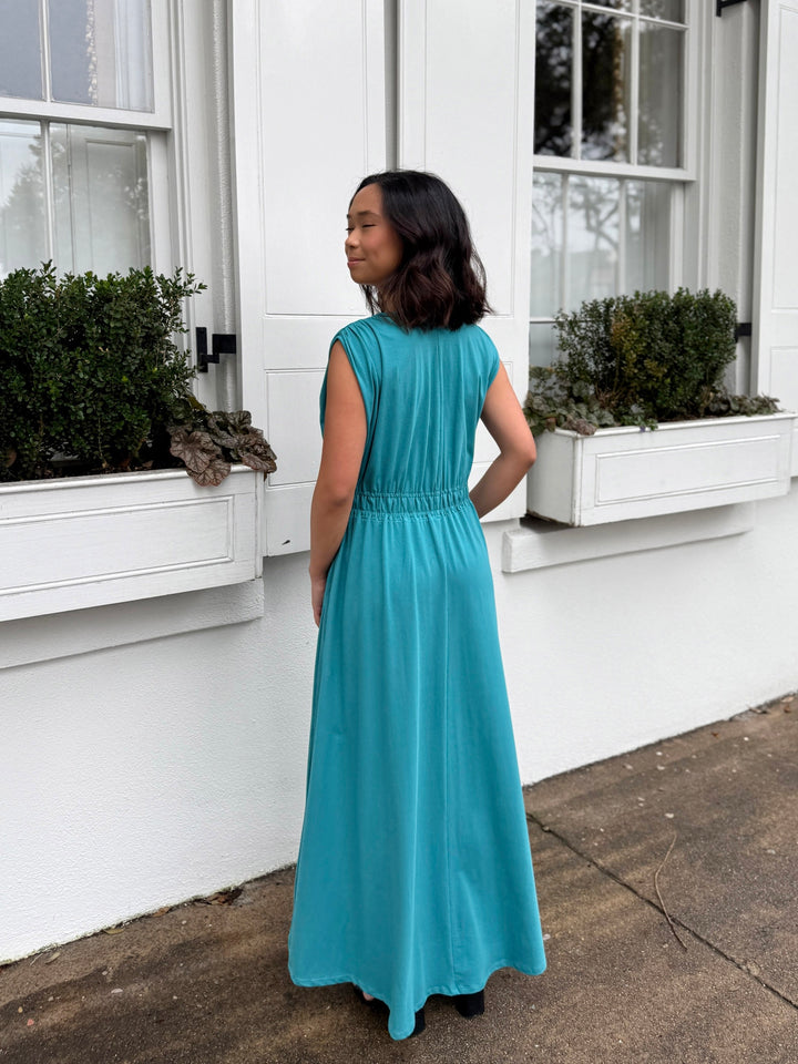 LAVINIA dress in Marine Teal