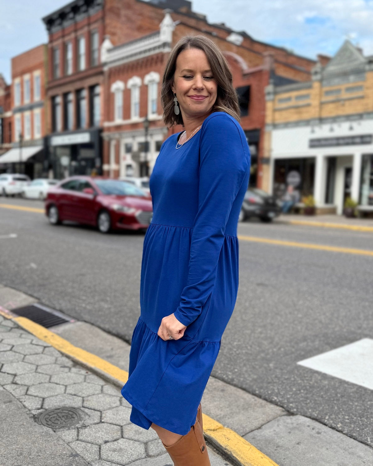 MAISIE dress in Cobalt Blue