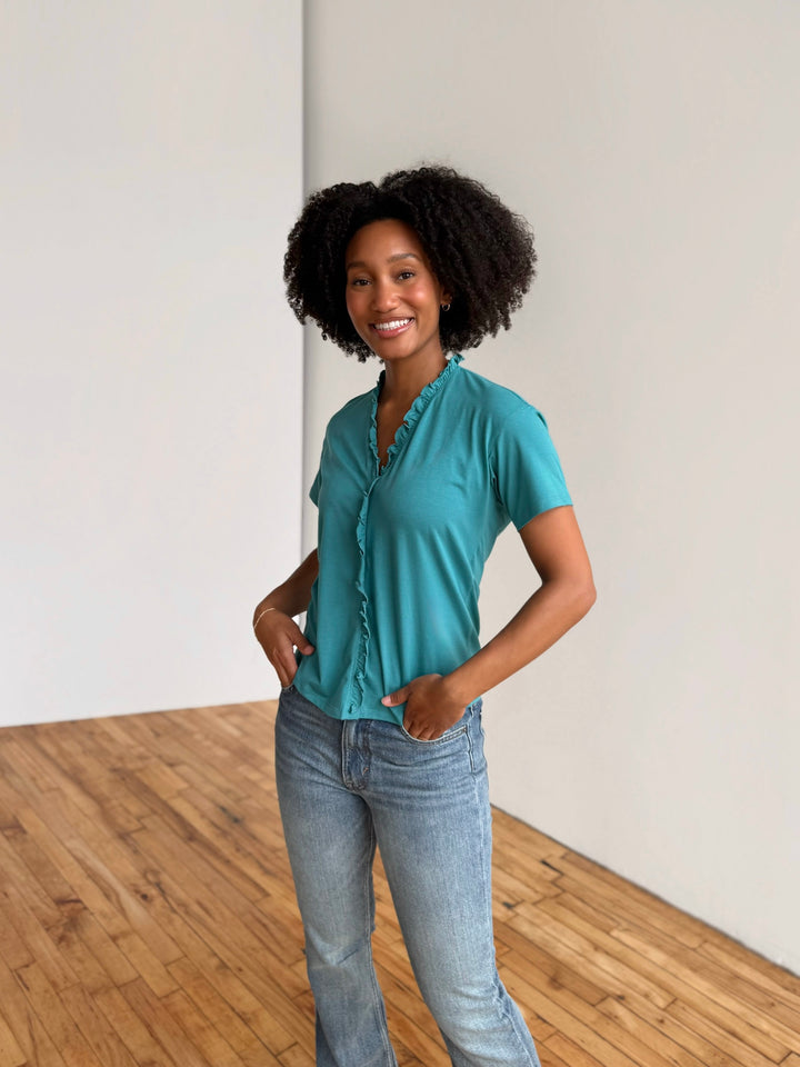 JOCELYN tee in Marine Teal
