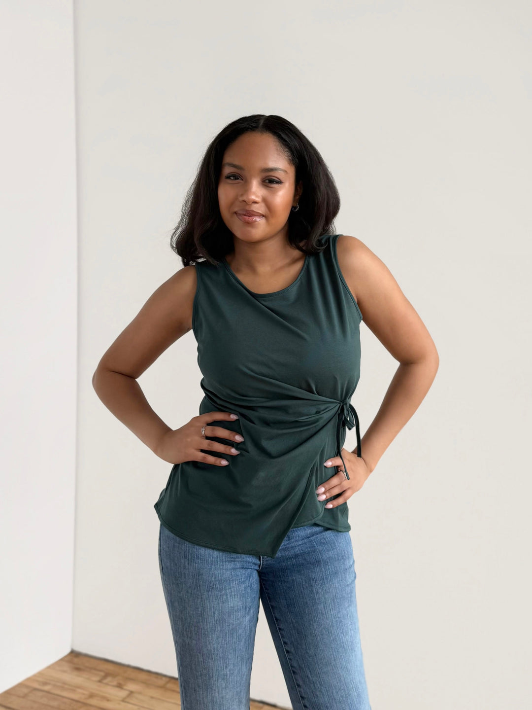 REINA top in Deep Pine