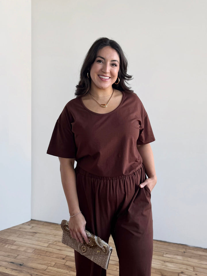 ELLIE pants in Burnt Cedar