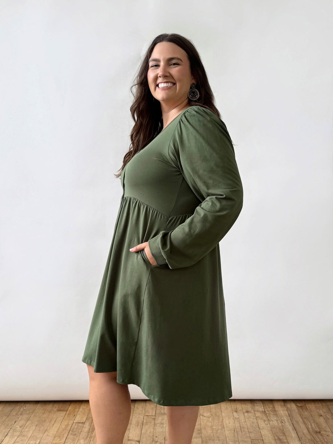 LUCILLE dress in Meadow Green