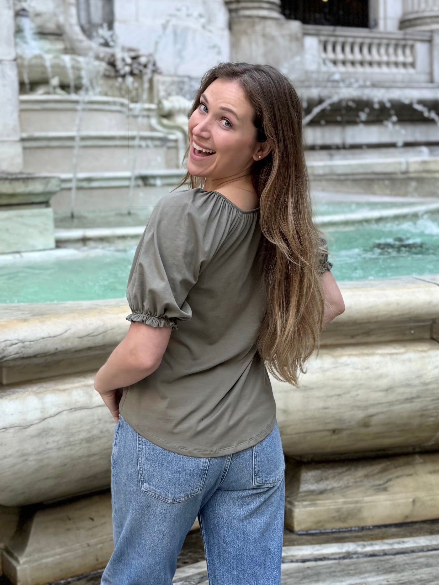 BOHEME top in Silver Sage