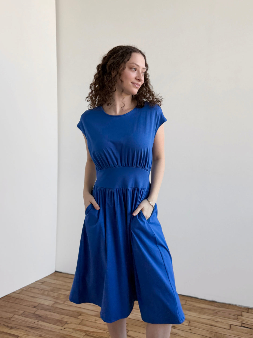 CATHERINE dress in Blue Iolite