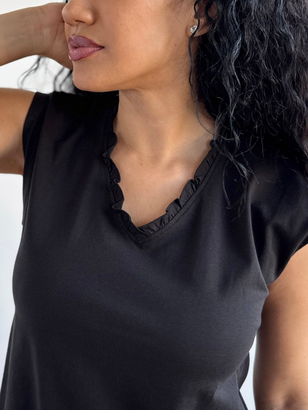 YAZMINE top in Black