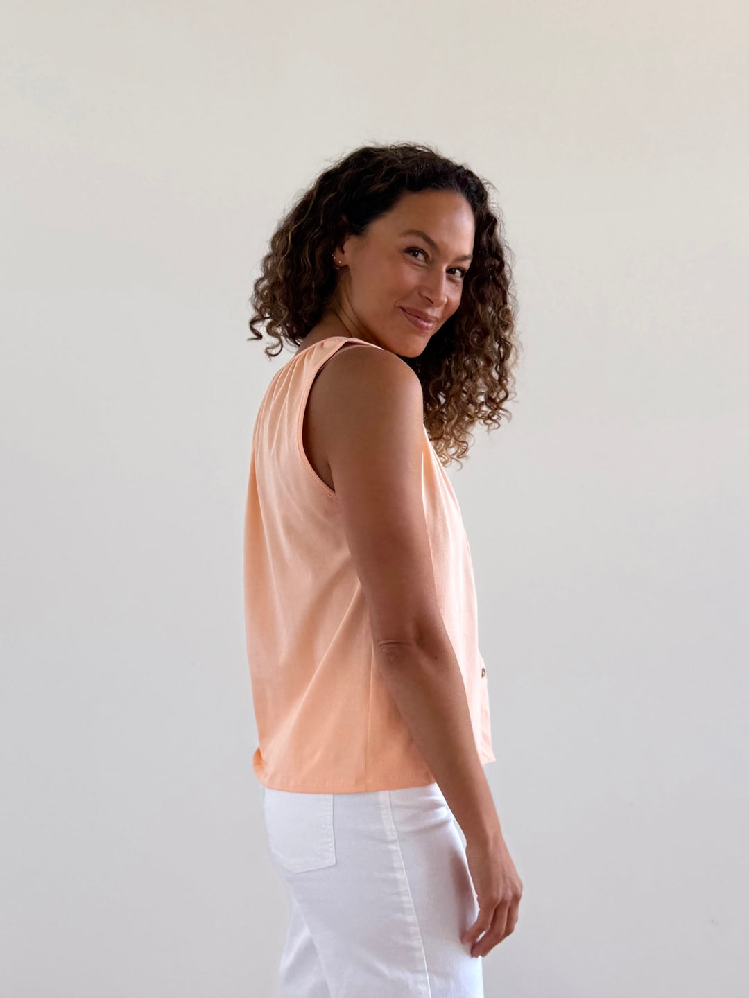 NADIA tank in Apricot
