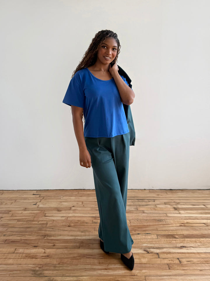 KIM tee in Blue Iolite