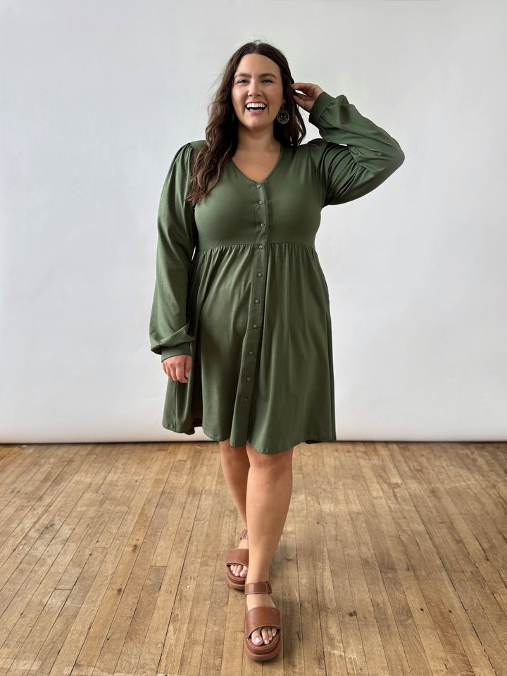 LUCILLE dress in Meadow Green