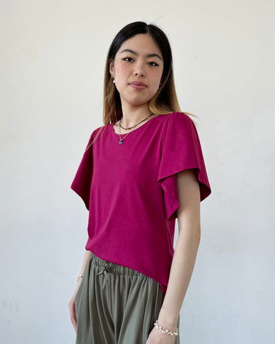 CHLOE tee in Garnet Pink