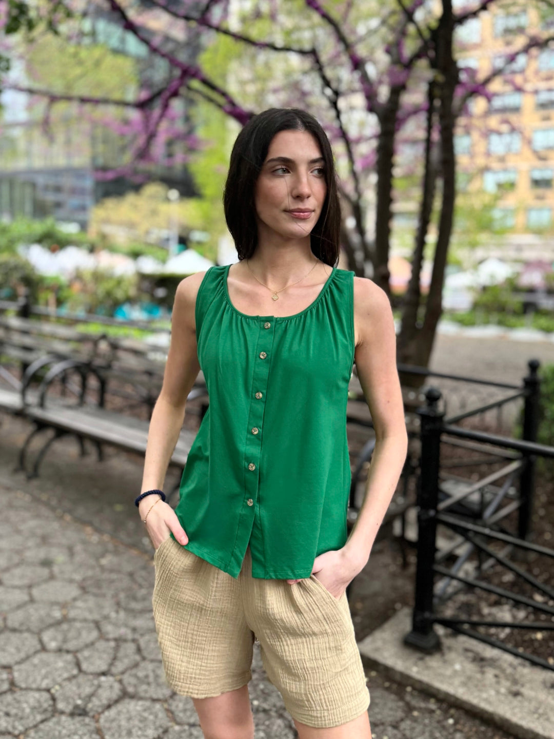 NADIA tank in Rich Emerald