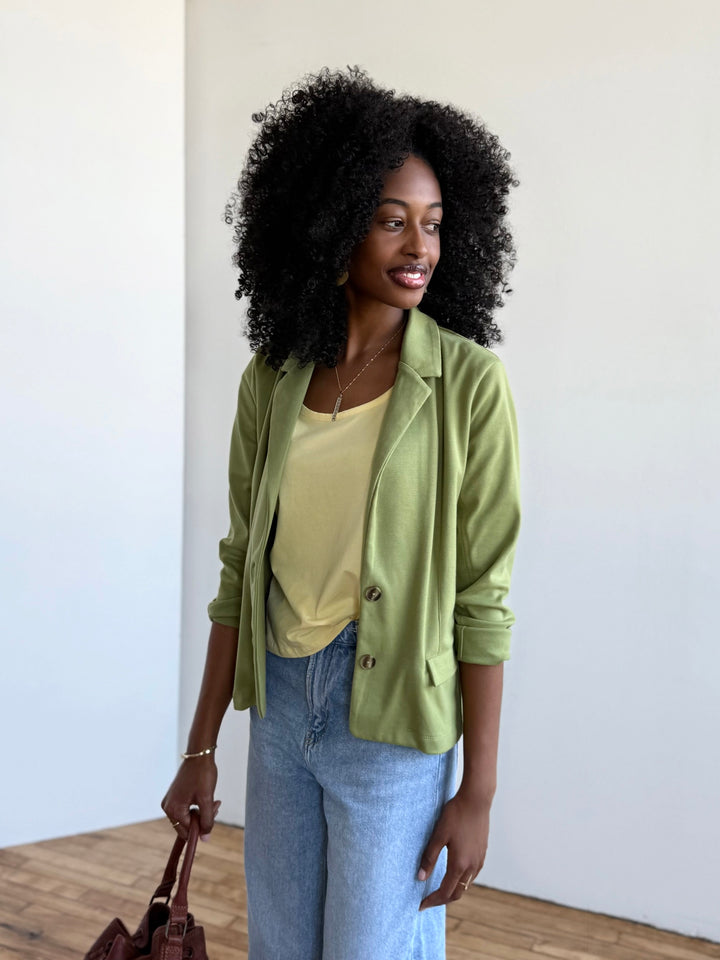 OCTAVIA blazer in Grass Green