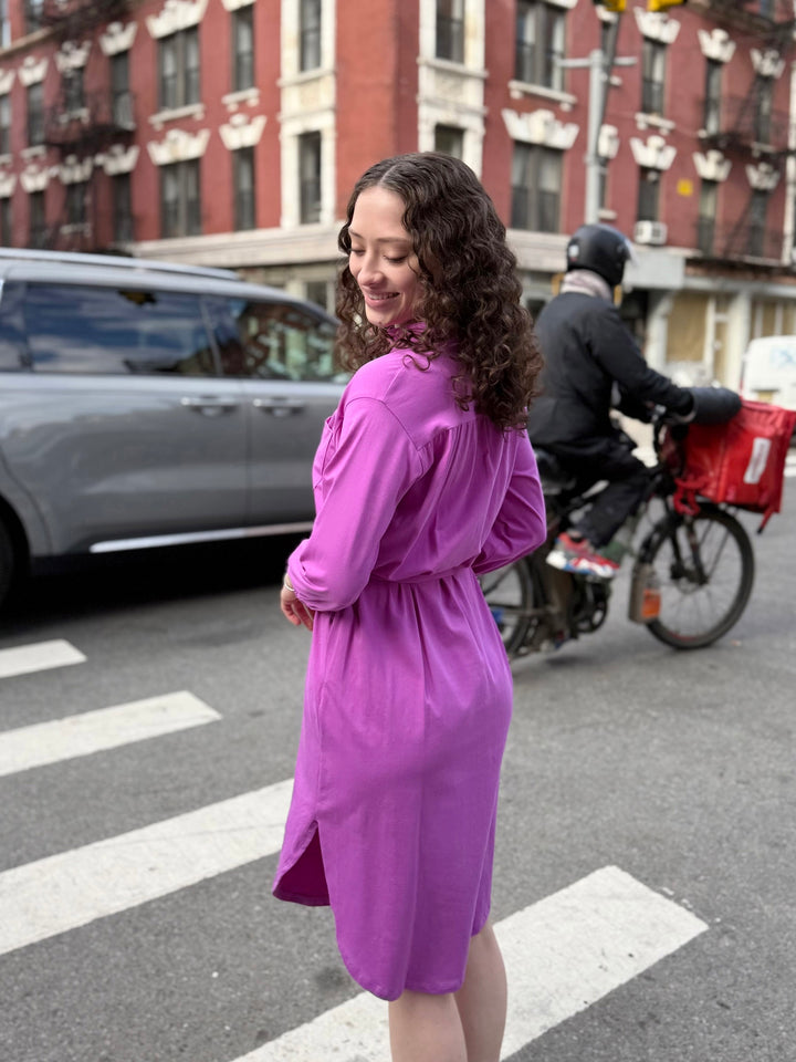 MILLIE dress in Magenta Bloom