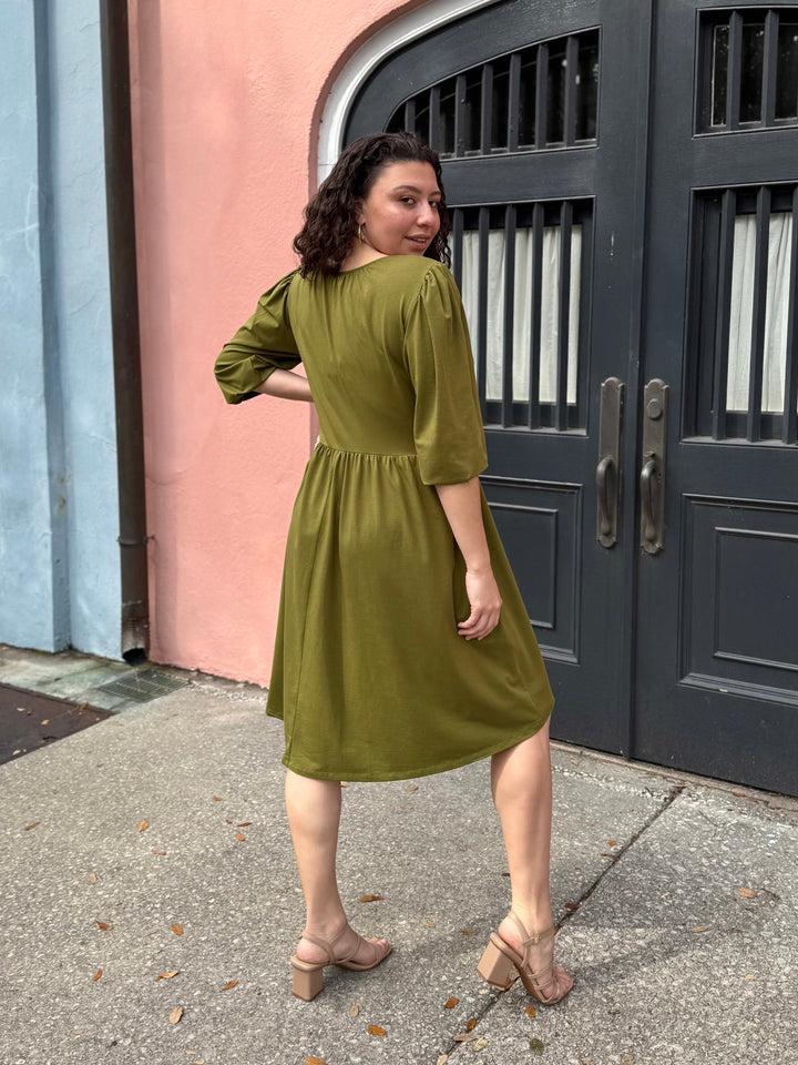 CALLIOPE dress in Olive Branch