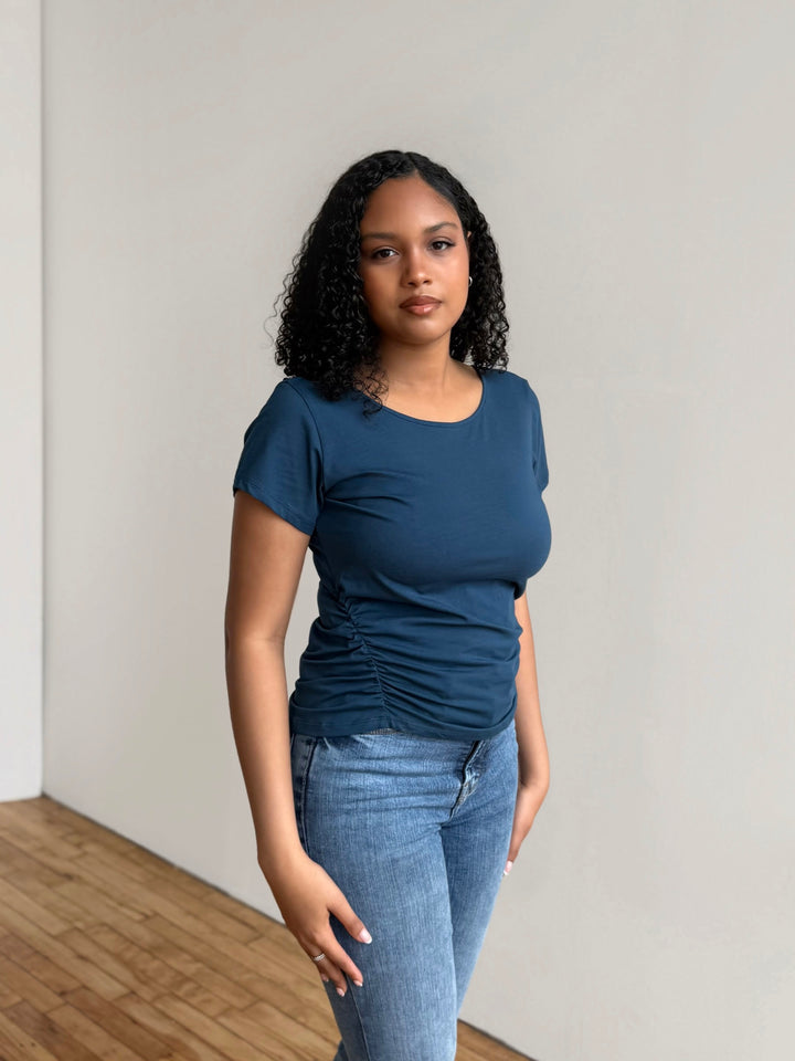 WINNIE tee in Atlantic Blue