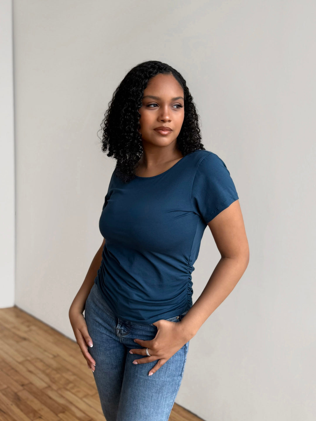 WINNIE tee in Atlantic Blue