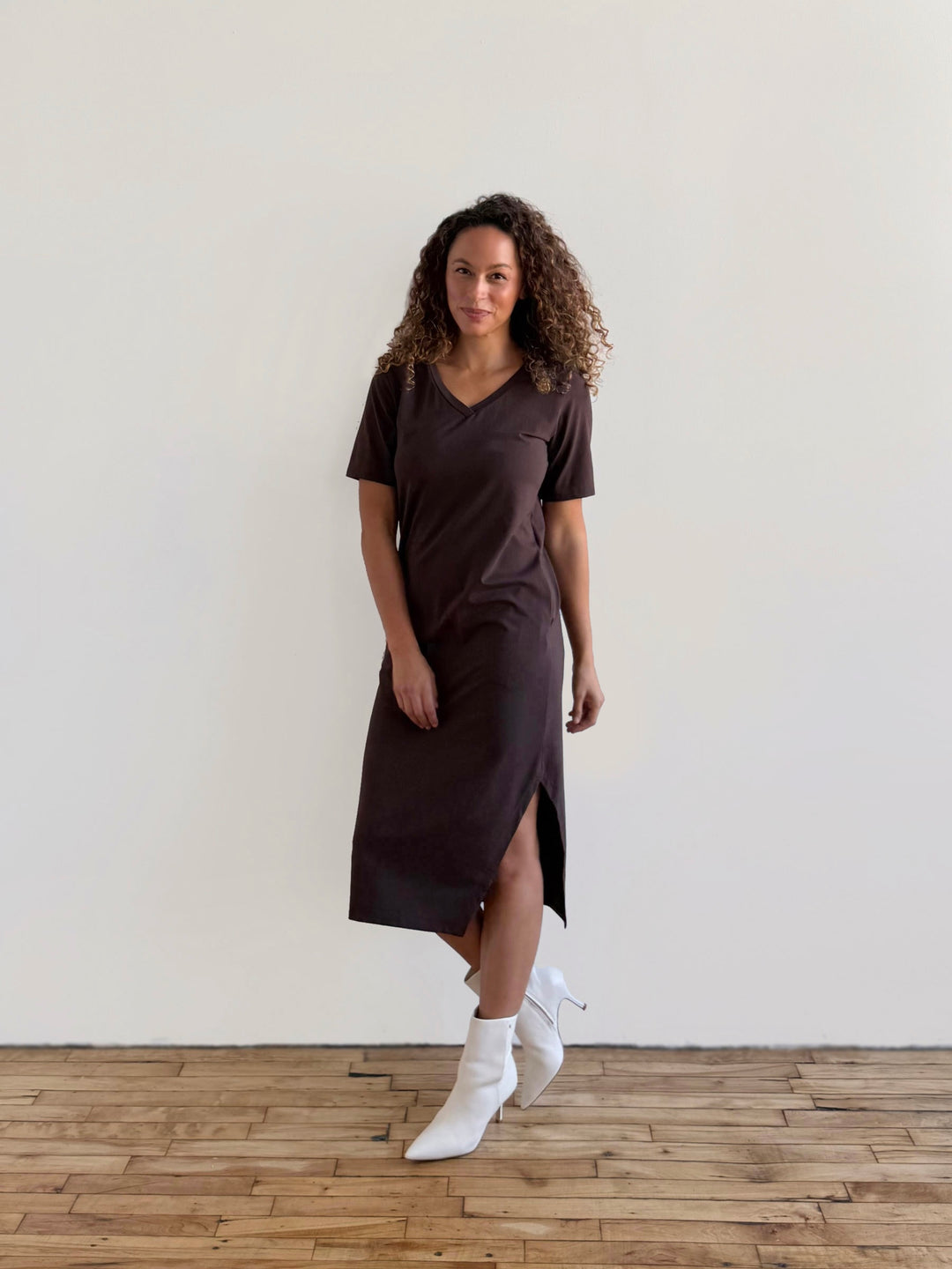 PALOMA dress in Ebony Brown