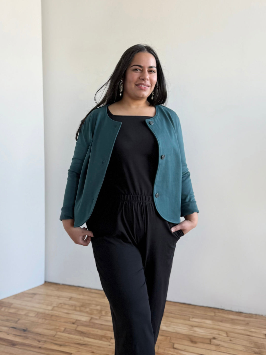 ANDRI jersey pants in Black