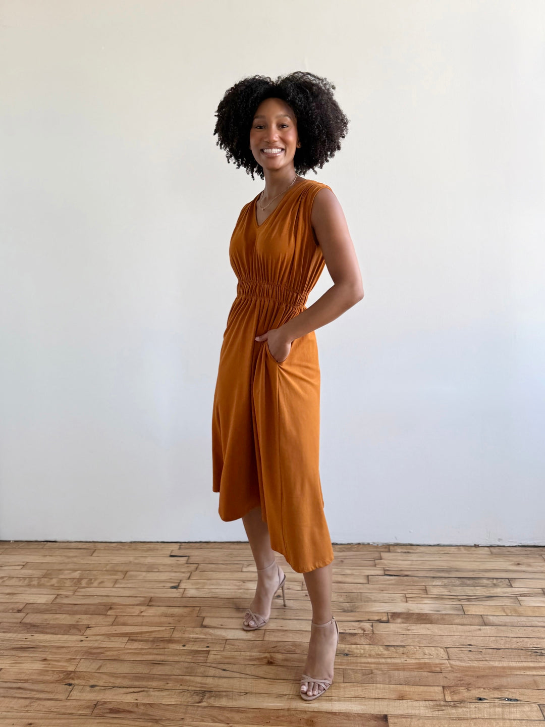 HAMPTON dress in Spiced Cider