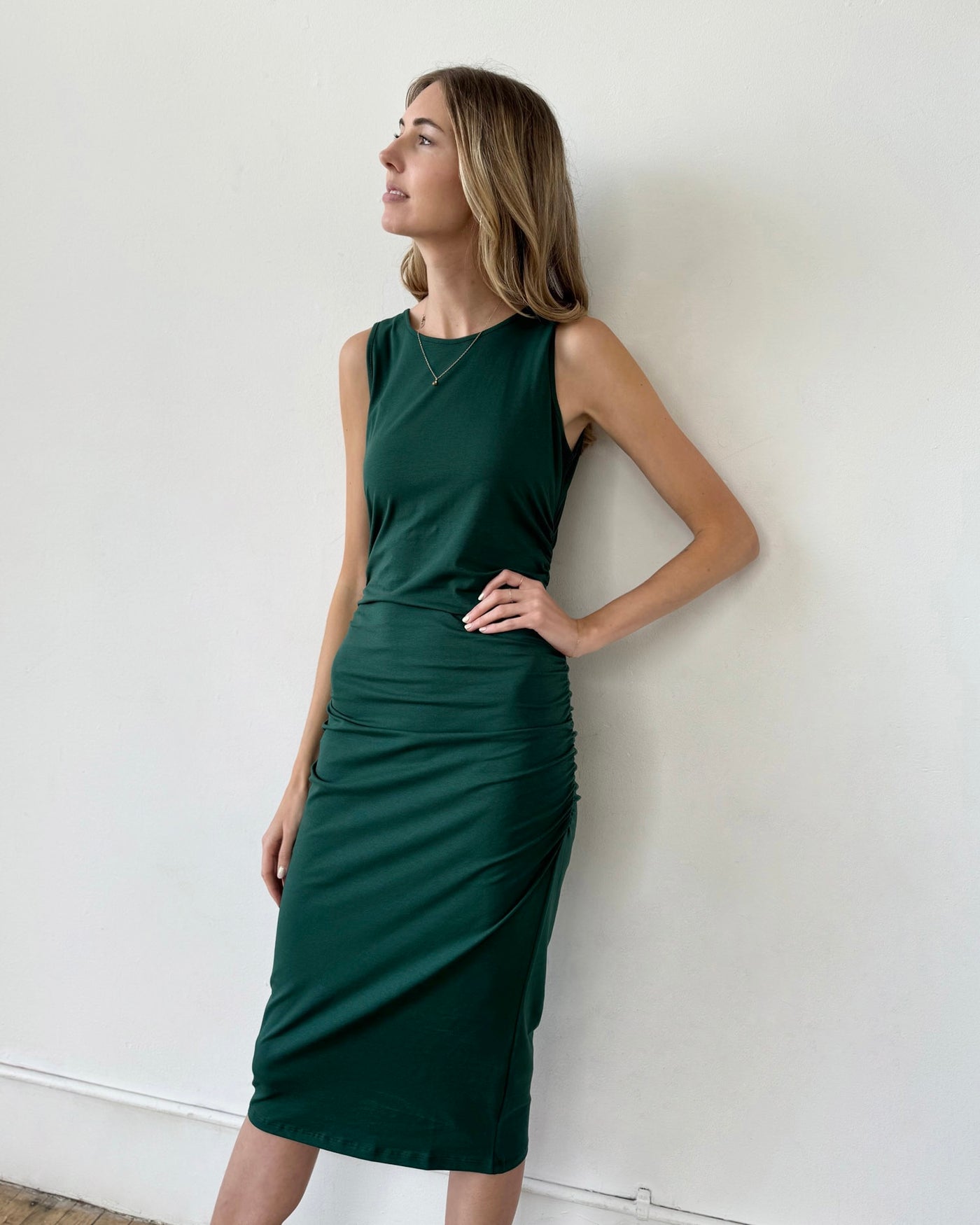 JILLIAN dress in Dark Green