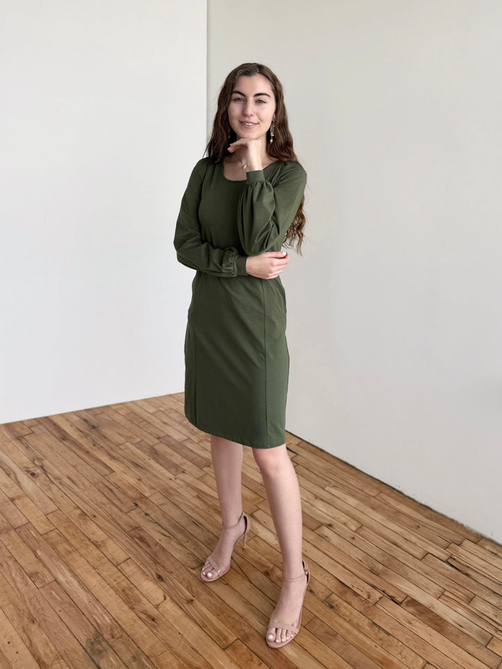 CONSTANCE dress in Meadow Green